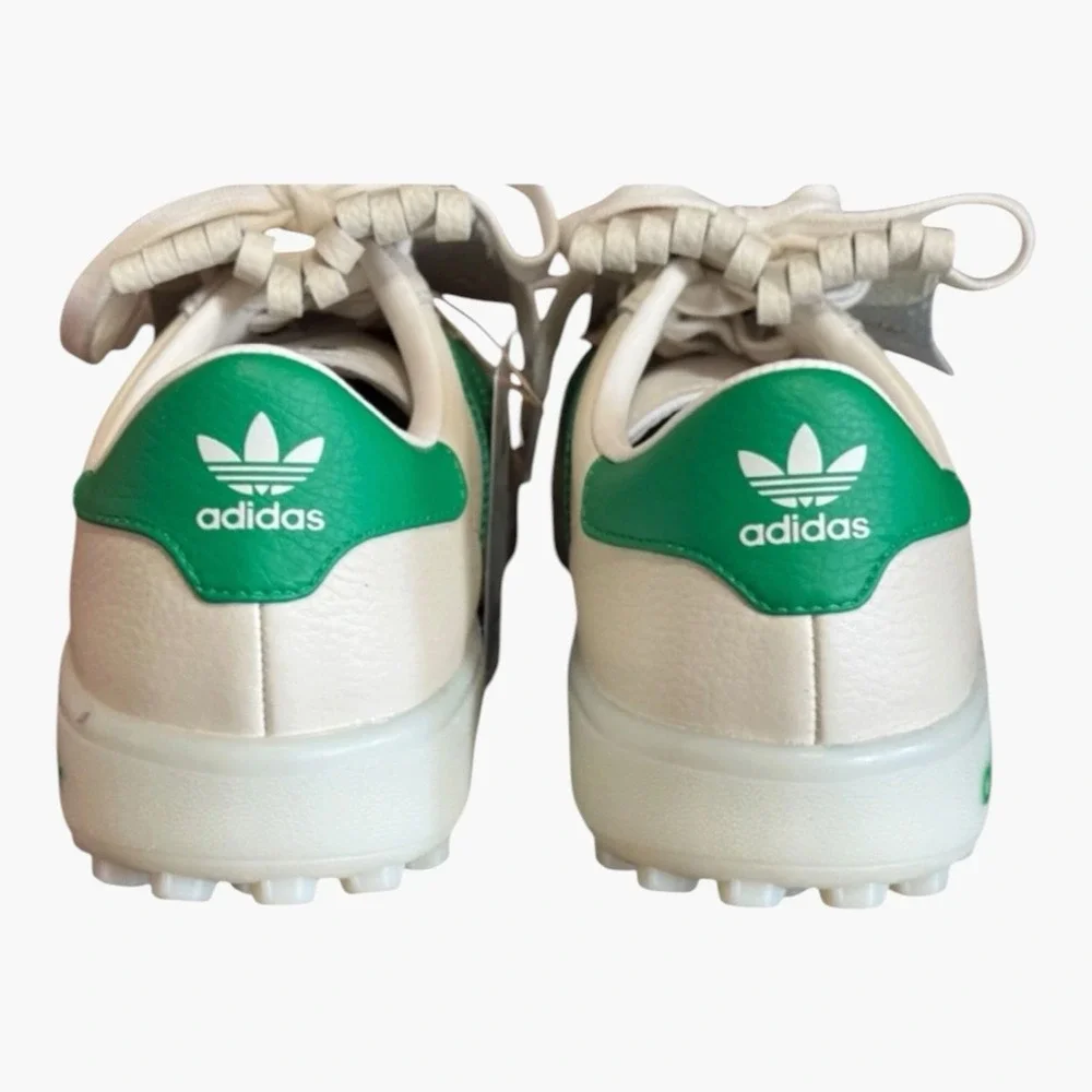Mens Adidas Coursecup SL Sz8M Spikeless Golf Shoes Chalk White/Green IH8436 NEW